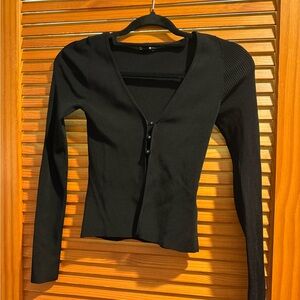Express Black Button Down Women's Shirt
